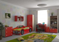 Модульная программа мебели для детской комнаты "Юниор Турбо"